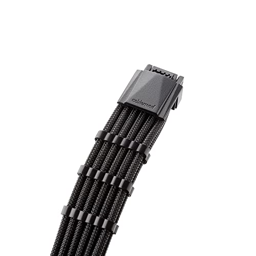 CableMod ModMesh Pro Sleeved 12VHPWR StealthSense PCI-e Extension (Black, 16-pin to Triple 8-pin, 45cm) by CableMod - Used condition - Image 2