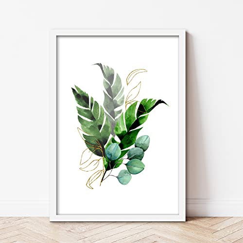 Affiche decoration murale 30x40 cm botanique verte pour chambre - 2