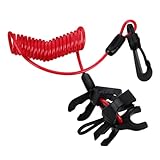 Sicherheitsleine: wird mit einer sicherheitsleine geliefert, um den verlust oder versehentliches herunterfallen des kill-schalters zu verhindern und die allgemeine während des gebrauchs zu erhöhen. zuggurte, spanngurte, spanngurte