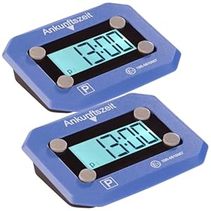 Lescars Digitale e-Parkscheibe 2er-Set