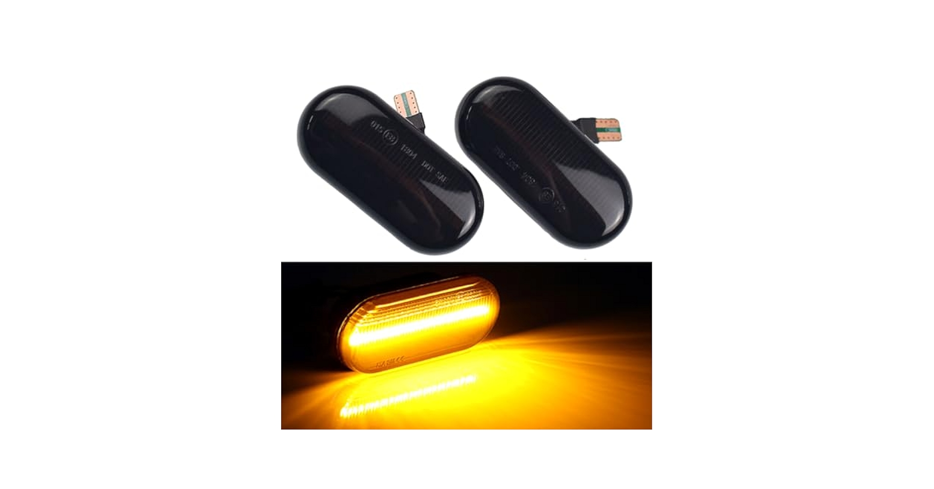 パトライト回転灯NISSAN Amazon.com: 2pcs Dynamic LED Side Marker Lights 12V Flowing