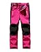 Produktbild CAMLAKEE Kinder Funktionshose Softshellhose mit Fleece Winddicht Wasserabweisend Atmungsaktiv Gefüttert Hose Jungen Mädchen Wanderhose, Rose, M