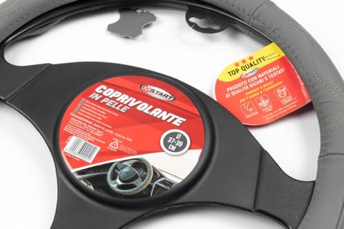 Start Coprivolante Auto In Pelle Antiscivolo Diametro Da 37 A 39 Cm - 3