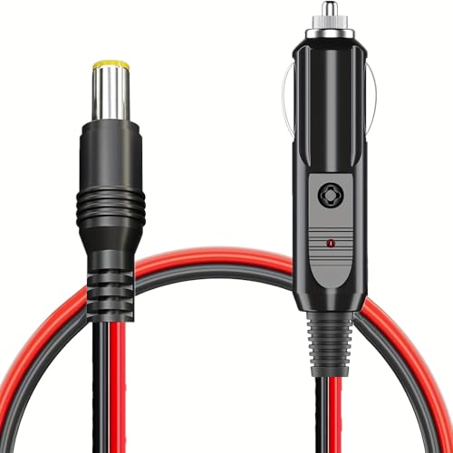 12V 24V車載シガーソケット充電ケーブル シガーソケットからDC7909ポート 100cm ポータブル電源充電用ケーブル