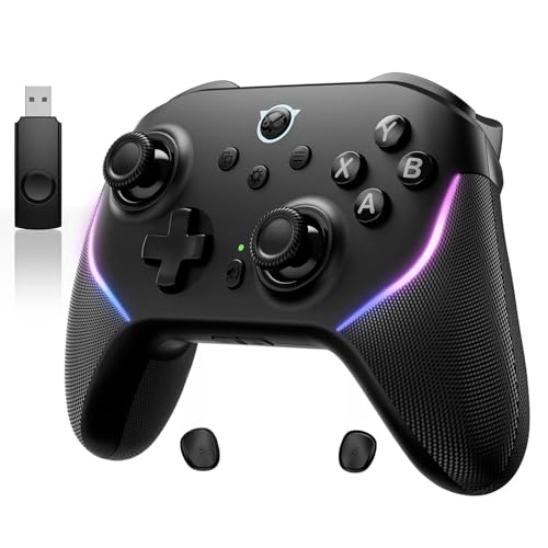 Image of NYXI Master P1 2.4G Wireless PC Controller - Hall Effect Joystick, Hall & Micro Changable Triggers, Audio Controls, Adjustable Turbo /Vibration, Programmable Quick-Latch - for PC /Switch /iOS /Android