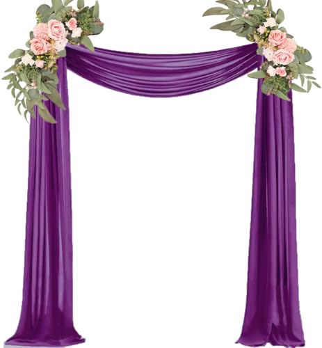Wedding Arch Draping Fabric Purple 29