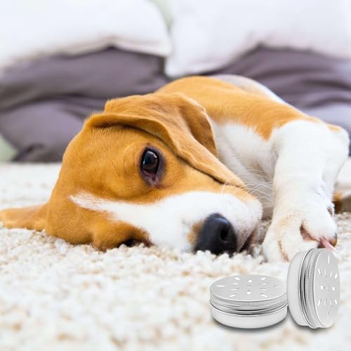 Alriedy Hundeduftboxen 10er Pack Hundeduft-Trainingsbox Fährtenarbeit Hundetraining Zubehör, Box Zubehör Training, Bodentarget Hund, Metallbehälter Mit Punkten, Agility-Trainingsgeräte.