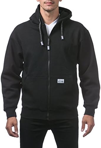 Pro Club Men's Full Zip,hoodie Hooded Sweatshirt (pack of 1)