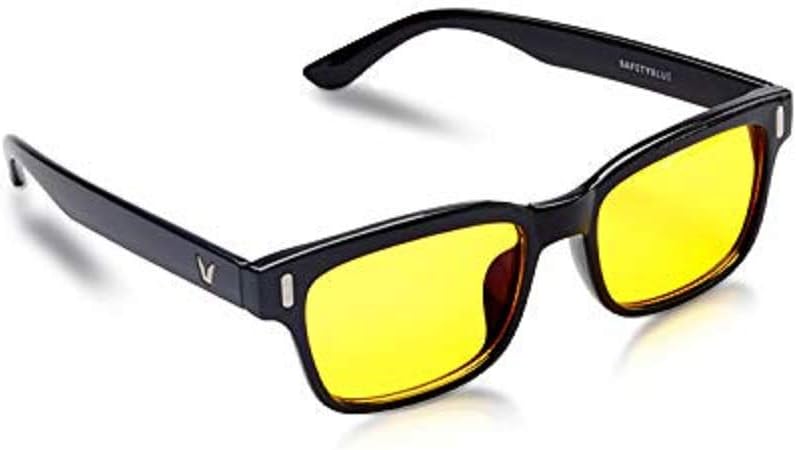 SafetyBlue™ Day Glasses 40% Blue Blocking for Men & Women | Reading Glasses | Gaming Monitors | Computer Glasses | UV Light Protection Glasses | Headache Relief | Non-Prescription Glasses (Clear)