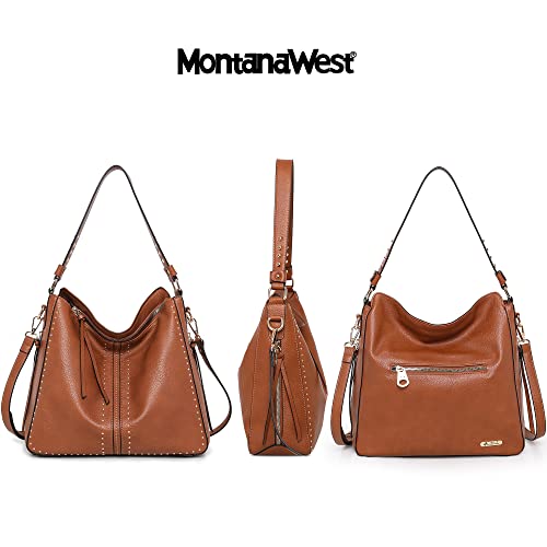 Montana West Hobo Bag For Women Large Vegan Leather Purses And Handbags Tote Bags Crossbody Shoulder Bag With Holster Mwc-G1001Br #TOP3