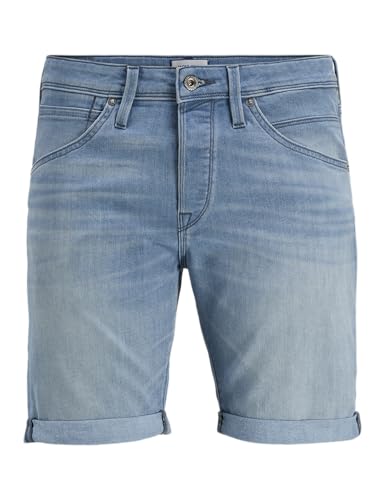 JACK & JONES Men's Shorts, Blue Denim/Pack:am 314, L