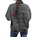 fnnxeal Puffer Jacket Womens Plus Size Zip Up Stand Collar Down Quilted Jackets Lightweight Casual Warm Winter Coats Pockets hiking jacket women Dark Gray L