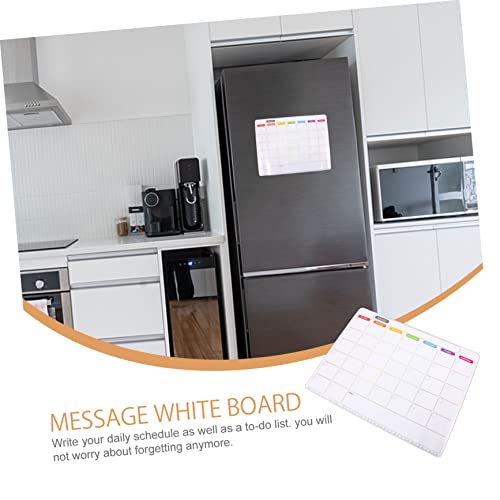 Hemoton Quadro Branco Imã De Geladeira Quadro Branco Magnético Para Geladeira Bloco De Notas Magnéti