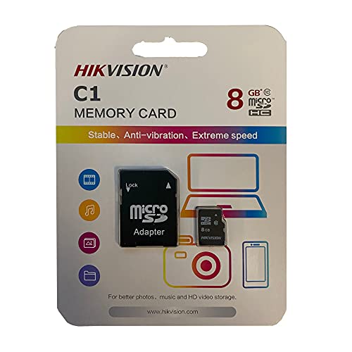بطاقة ذاكرة Micro SD اتش سي 8 جيجا من هايكفيجين ام اس دي، سل...
