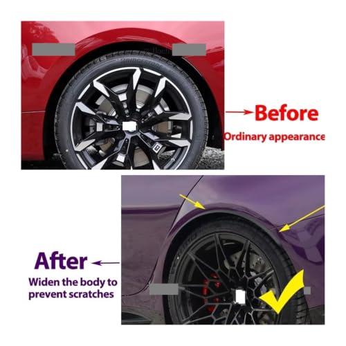 Guardabarros de coche para BMW E46 E90 E39 E60; arcos de rueda y kit de molduras protectoras. 3
