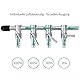 Movoja AQ-Luft Aquarium Luftverteiler | 6 Fach | Stufenlos Regulierbar | Varianten: 2-10fach | Edelstahl | Verteiler Luftstromregler Aquarien