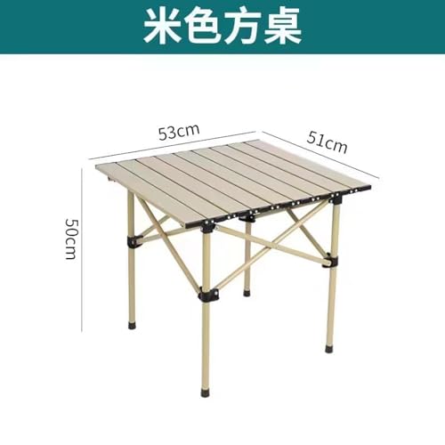 Table pliable portable camping résistant avec 4 chaises de plage