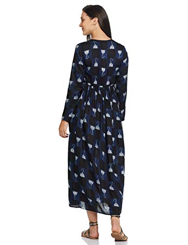 Image of Mine4Nine Women's Rayon A-Line Maxi Casual Dress