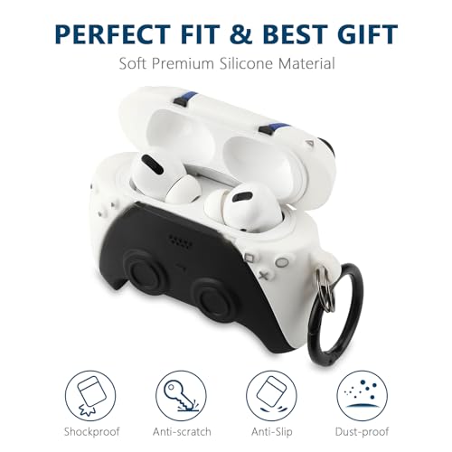 Image of [3Pack] Gedicht for Airpods Pro Case, Funny 3D Cartoon Game Console Controller Design Silicone Soft Cases for Airpods Pro Case 1st Gen, with Keychain Kids Women Men for Airpods Pro 2019 Case