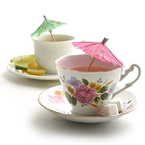 Norpro, Pacote com 24 palhetas decorativas multicoloridas, 10 cm