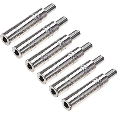 6 pezzi Presa stereo Femmina 6.35 mm jack 6.35mm TRS femmina saldare Connettore Audio 6.35 mm Fai Da Te