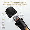 TONOR Wireless Microphones, UHF Cordless Handheld Dynamic Mics with 6.35mm Rechargeable Receiver, 60 m Range, 2 * 5 Adjustable Channels for Karaoke, Singing, DJ, Party, Speech, TW320, 2 Mics Black #1