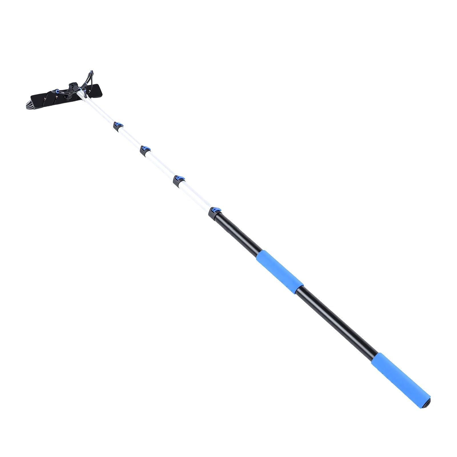 Generic Kit de Limpieza Alimentado por Agua con Poste Telescópico de 4,8 M y Cepillo para una Limpieza Segura de Paneles y Paredes Solares - Aluminio Resistente