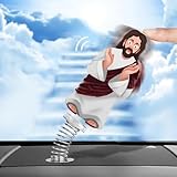 Jesus Car Accessories Dashboard Decorations, Shaking Jesus Dashboard Ornament Made of Acrylic, Religious Auto Interior Decor for Christian Believers, Spiritual Desk Decoration, Prayer Gift