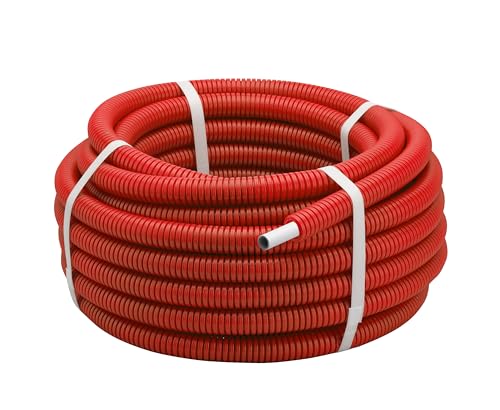 Couronne Tube Multicouche gainé Rouge diamètre 20 millimètres - Longueur 25 mètres - Norme NF...