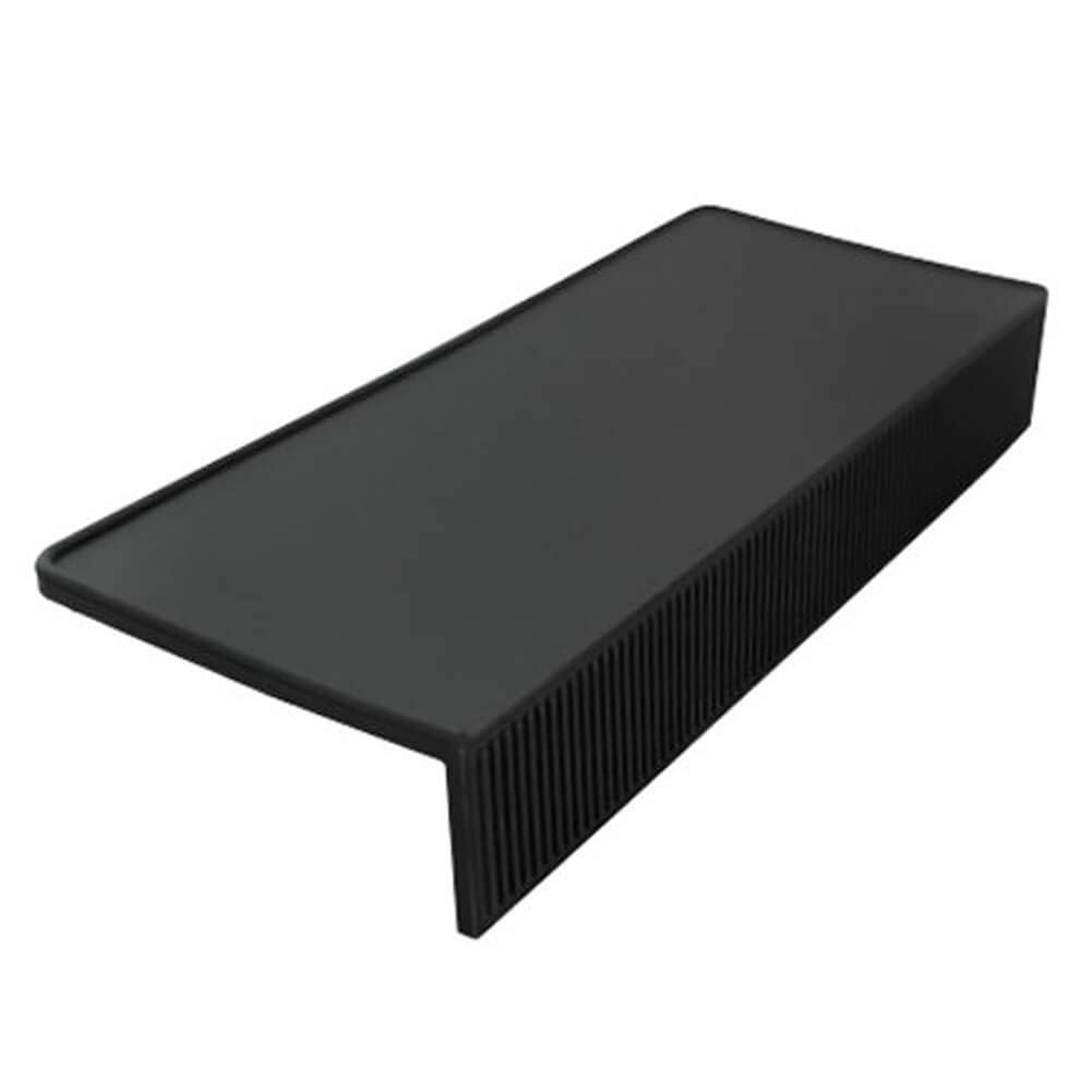 CaferiaEspresso Portafilter Tamping Mat Professional Silicone Coffee Tamper Station Tamp Pad Mat for Barista, Black, Large