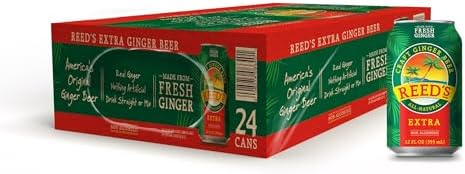 Amazon.com : Reed's Extra Ginger Beer - Crafted with Fresh Ginger Root ...