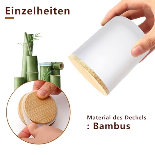 Tarros para hacer velas sin imperfecciones: vasos de vidrio blanco con tapa 5