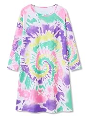 Pink & Purple Swirl(long Sleeved Nightgown）