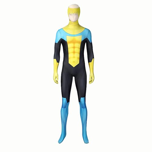 MZXDY Men's Invincible Costume Halloween Cosplay Bodysuit Mark Grayson Man Nolan Grayson Atom EVE Jumpsuit Full Set - Mark Grayson - Medium