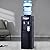 Generic 5 Gallon Water Dispenser?Top-Loading Water Cooler Dispenser for 5 Gallon Bottle 2 Temperatures with Hot and Cold Spouts Children Safety Lock and Storage Cabinet for Home Office (Black 1)