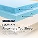 Sure2Sleep Gel Swirl Memory Foam Mattress Topper - 2 Inch, Pressure Relieving, Cooling Comfort - Made in The USA & CertiPUR-US Certified - Softens Firm Beds and Extends Mattress Life - Twin XL Size