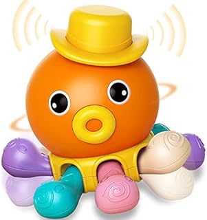 Baby Sensory Toys for 6-18 Months - Toddlers Montessori Toy for Early Educational Fine Motor Skills Development, Octopus Finger Fidget Toy Gifts for 1 2 3 Years Old Boys Girls Kids Birthday Christmas