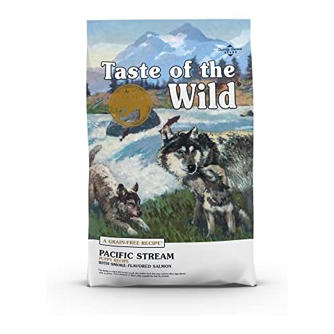 Taste Of The Wild Pacific Stream Grain-Free Dry Puppy Food With Smoke-Flavored Salmon 5lb Cover