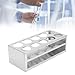 Pssopp 304 Stainless Steel Test Tube Holder Rack Highly Polished Multifunctional Laboratory Tube Stand, Small and Lightweight, Wide Applications (40mm 10 Holes)