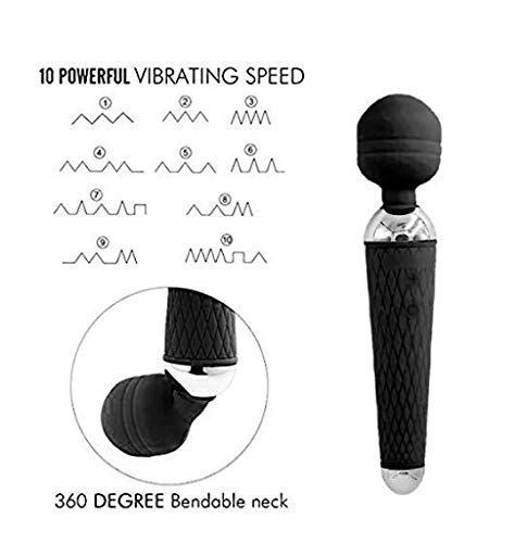 Massageador Muscular Relaxamento de Massagem Varinha Mágica Portátil 6000 Rpm USB Potente Seguro em