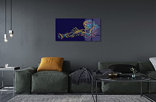 Impression sur verre haut de gamme de violon rustique 140x70cm - 4