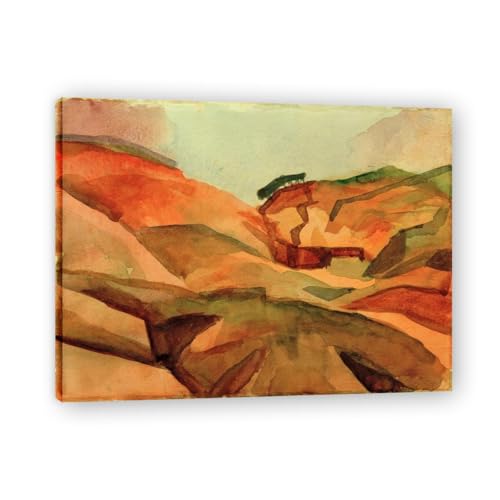 Toile Canyon de August Macke pour decoration murale salon moderne et elegant