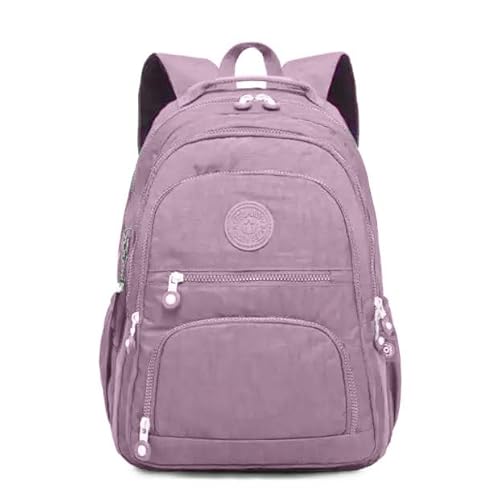 Mochila Feminina Escolar Tactel Resistente Trabalho Linda (Lilas)