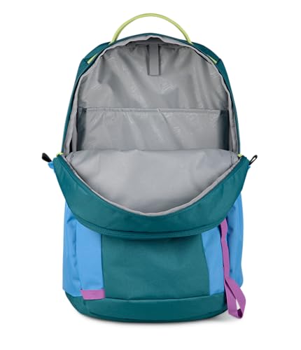 Image of JanSport 26L All Around Pack - 15 inch Laptop Sleeve, Emerald Pool | Versatile Rucksack w /Hydration Sleeve, Reflective Accents & Safety Whistle
