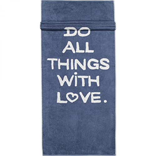 Cawö Home Campus Love 840 - Toalla para sauna (70 x 180 cm, 70 x 180 cm), color azul Cover