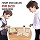 GOTHINK Mini Kubb Tischspiel – lustige, interaktive Indoor-Familienspiele für Erwachsene und Kinder, natürliche Blöcke mit Reisetasche, perfekt für Büro, Familienabend, Geburtstagsparty-Spiele und