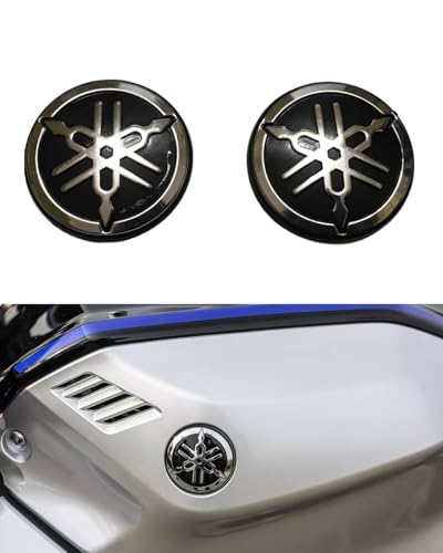 Image of OHITO Bike Fancy Back Tank Mono Kit Logo and Stickers Compatible with Yamaha r15 v3 /v4 Logo (Silver MONV4)