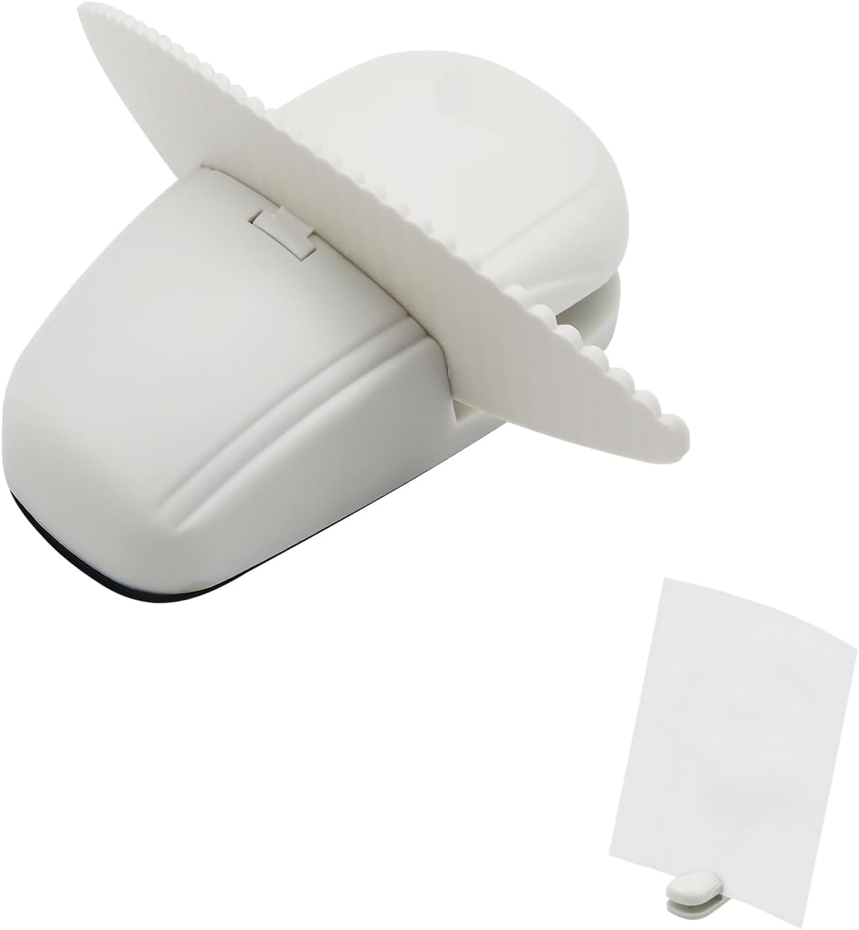 Paper Holder for Typing, White Typing Stand Document Holder with Weighted Base and Clip, Compact Paper Stand for Desk When Typing, Copy Holder for Notes, Forms and Office Work-image-0