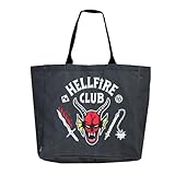 Bolsa shopping Stranger Things XL reutilizable para compra diaria – Bolsa shopping XL Stranger Things de tela resistente y ligera