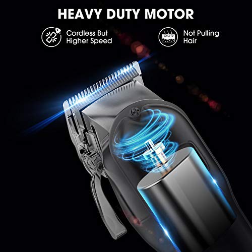 Oneisall Dog Clippers For Grooming Professional Cordless Hair Shears Trimmers For Thick Coats,8 Guide Guards With Metal Blade For Dogs And Cats Animals #TOP5